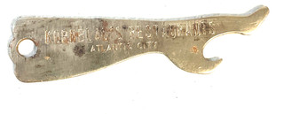 1930's Kornblau's Restaurant Atlantic City NJ Bottle Opener