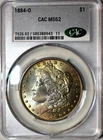 CACG MS-62 1884-O Morgan Silver Dollar, Beautifully Toned, Frosty, PQ specimen!