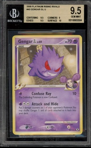 Pokemon Gengar GL Rising Rivals #40 BGS 9.5