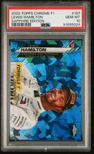 LEWIS HAMILTON 2020 Topps Chrome F1 SAPPHIRE EDITION #197 PSA 10 GEM MT RC
