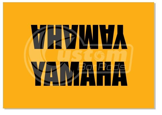 Yamaha Vintage Design Motorcycle Bar Pad 10" Yellow Matte Finish