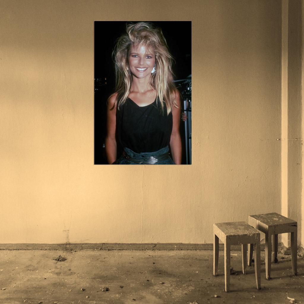 526994 CHRISTIE BRINKLEY 80s 90s Retro Vintage Photo 36x24 WALL