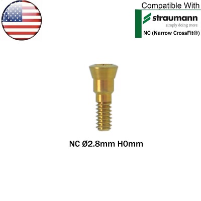 US 5Pcs Dental Healing Abutment Closure Cover Cap Screws Fit ITI Straumann NC/RC