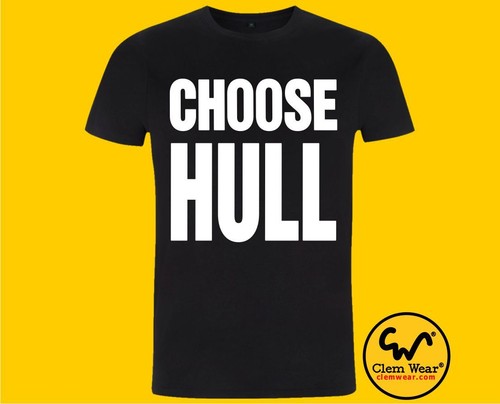 CHOOSE HULL Ladies tee T SHIRT T-shirt Clem Wear® Wham Yorkshire City FC - Picture 5 of 13