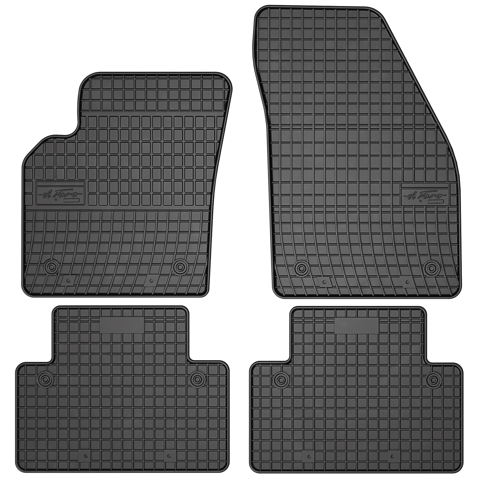 Tapis de sol robuste Frogum avec rebords étanches pour Volvo S40 II