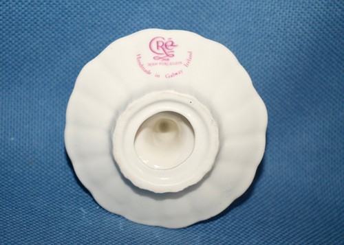 CRE Irish Porcelain Round Ring Holder Floral Print Handmade Galway Ireland - Picture 4 of 4