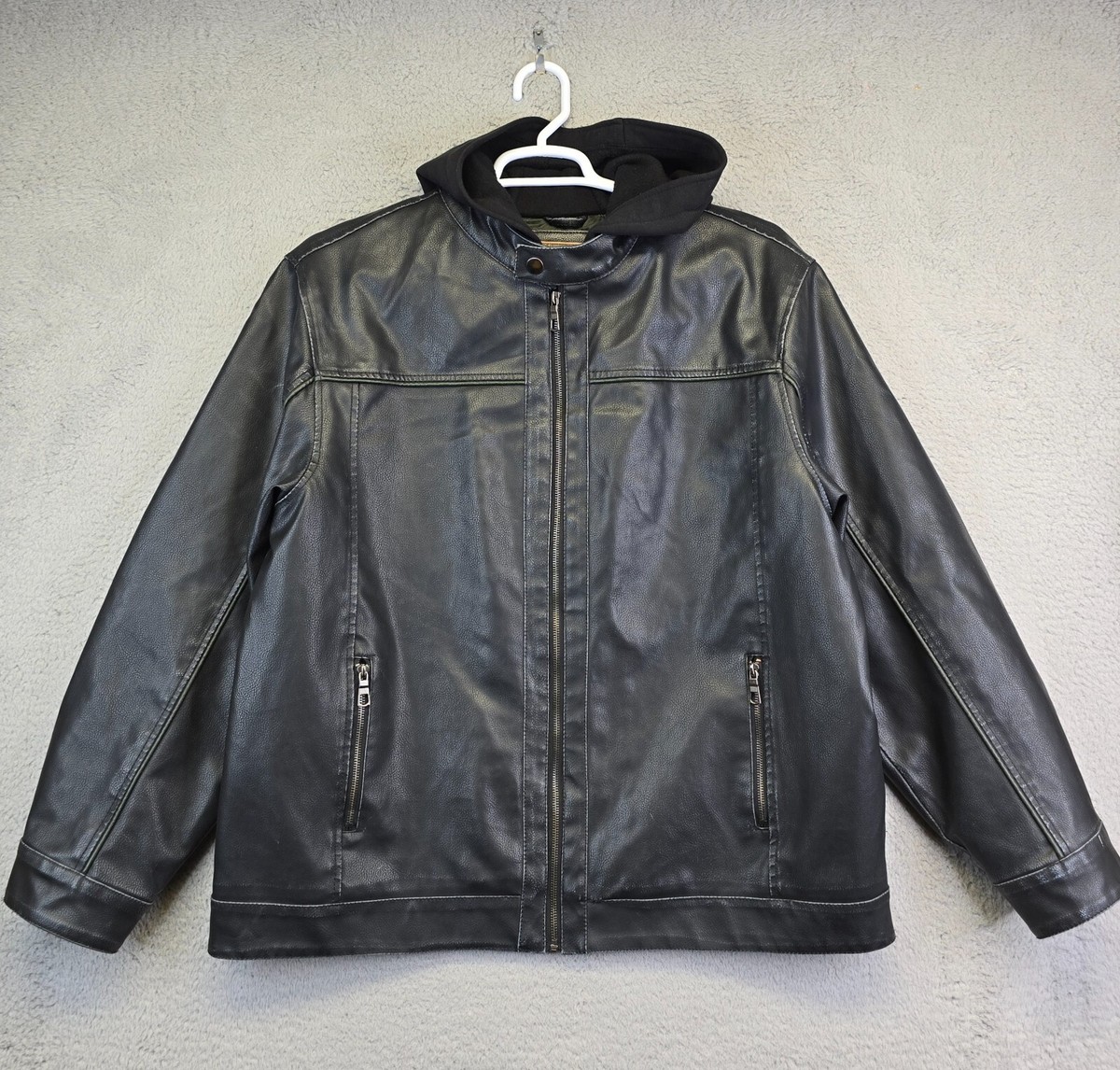 ジャケット・アウター archive grunge leather jacket y2k black Tyadorw Womens Leather Jacket Y2K Black Leather Faux Jacket Punk