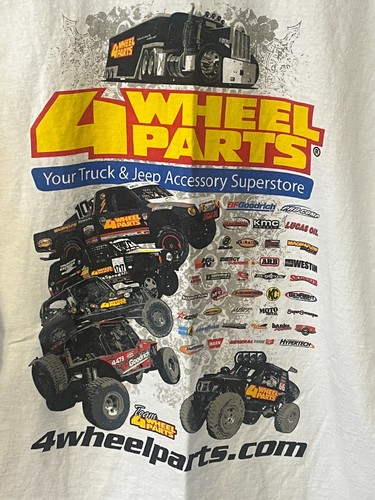 4 Wheel Parts Men’s XL Logo White Short Sleeve T shirt. - Picture 4 of 9