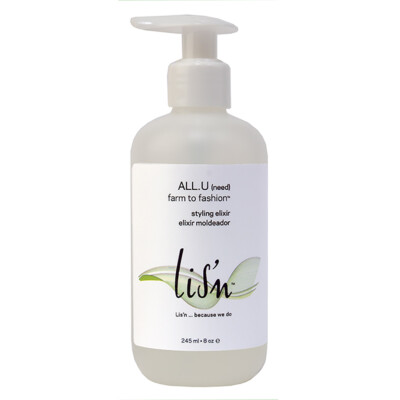 Lis'n Farm To Fashion Shampagne Fresh Shampoo Gluten Free 12.5oz 370ml