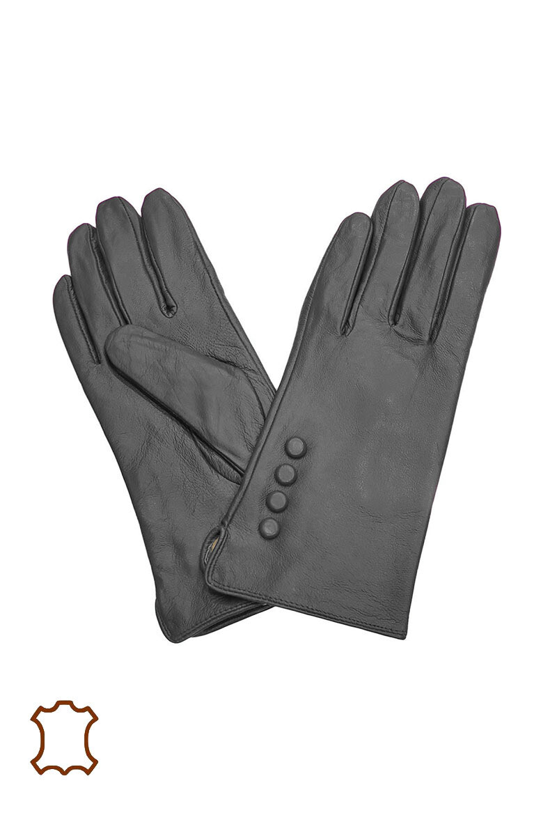 Women's Leather Button Gloves Soft Comfortable Winter Gloves eBay