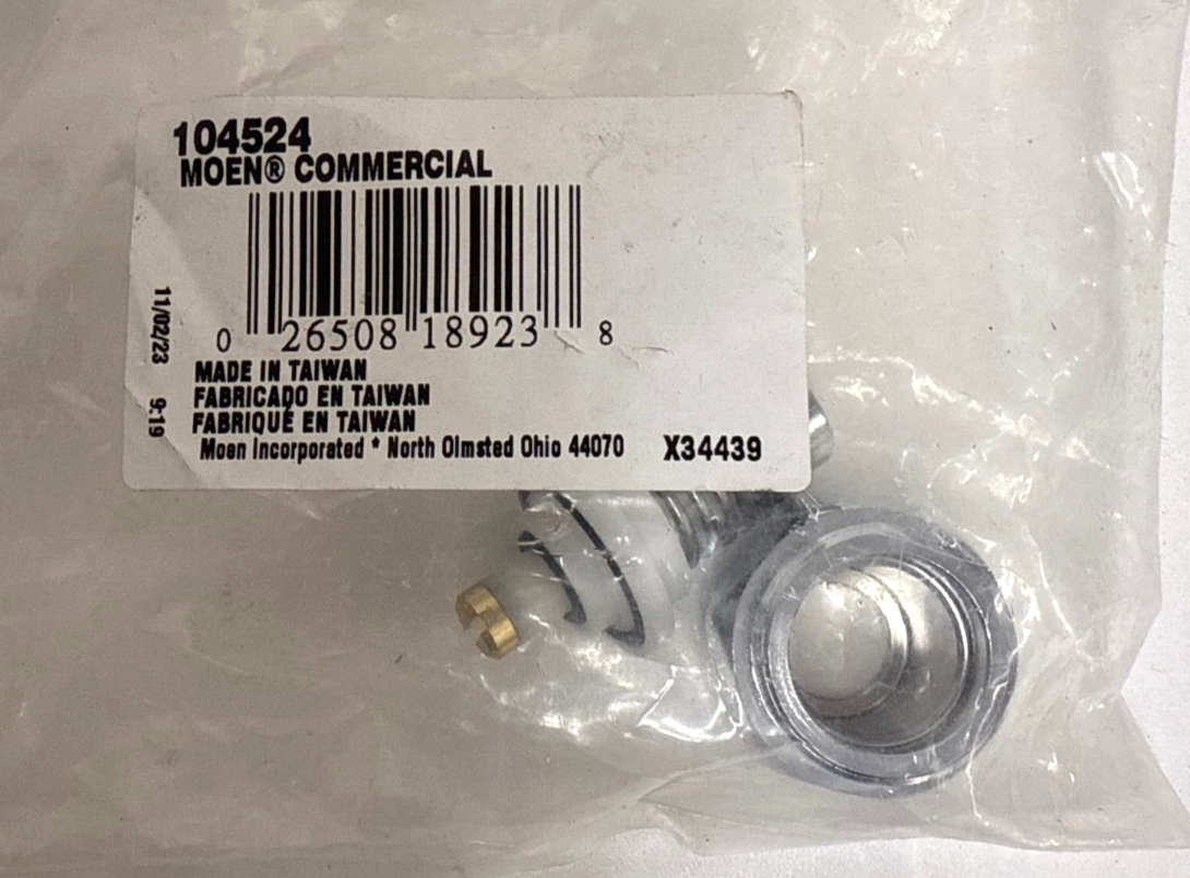 Moen 104524 Commercial Manual Chrome Manual Override Button For