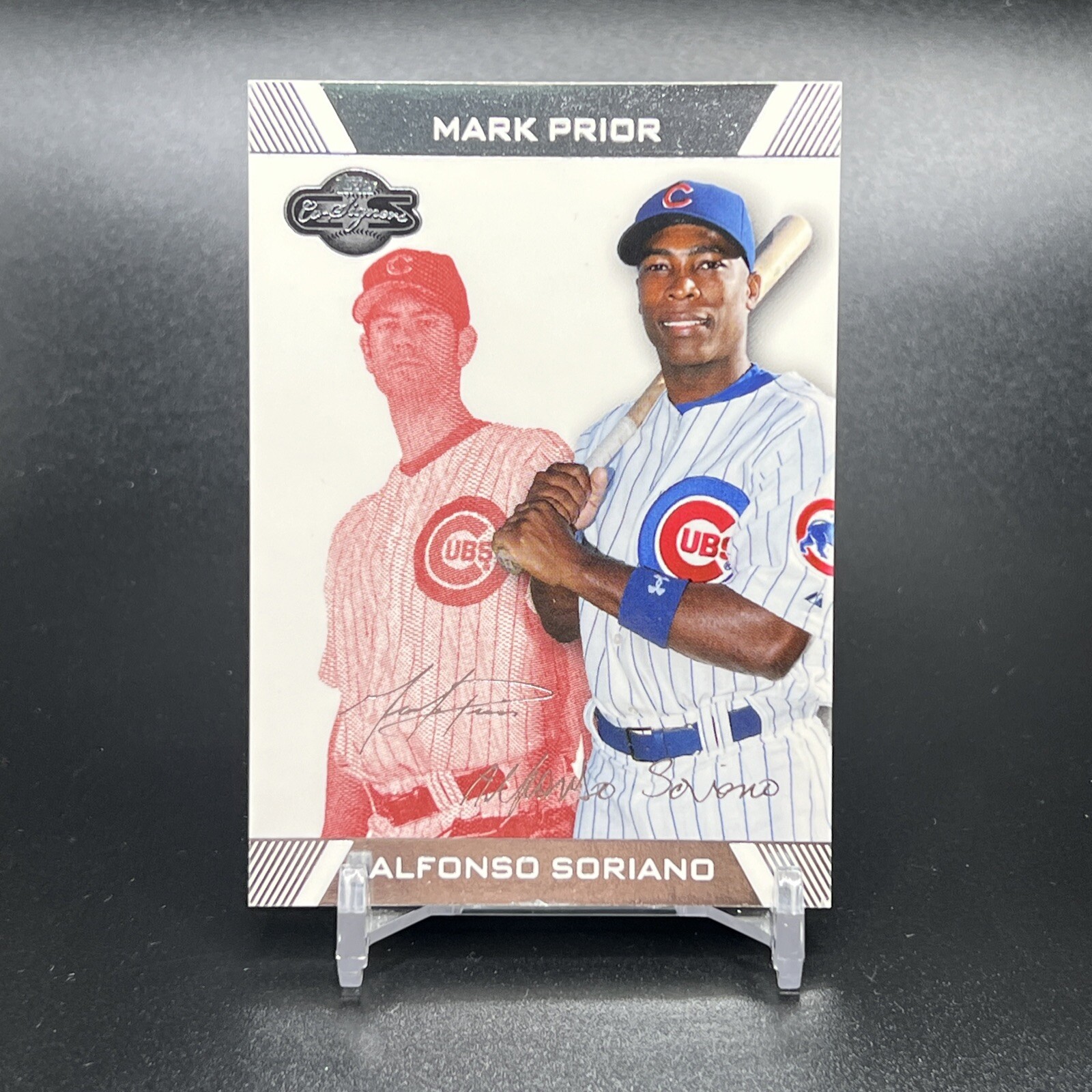 Mark Prior Reds 2007 Topps Co-Signers - Alfonso Soriano, Mark Prior #20 Red /299 for ...
