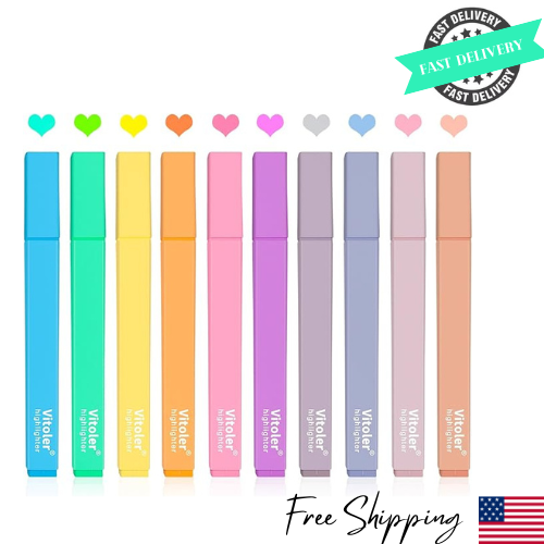 10pcs Bible Highlighters Assorted Colors Pastel Highlighters Set Pens for School-image