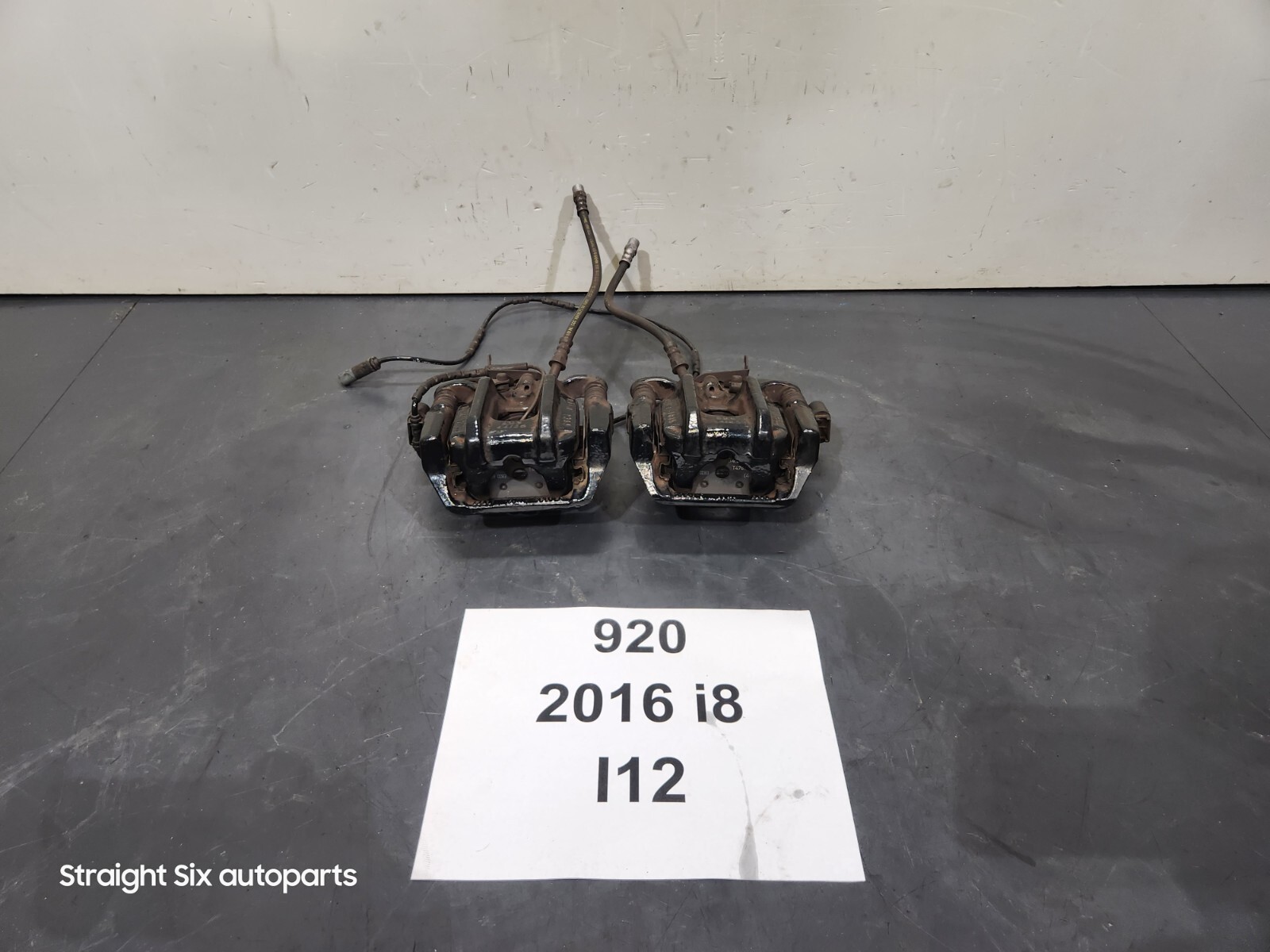 ✅ 14-20 OEM BMW i8 I12 I15 Rear Left Right Brake Calipers BREMBO Pair Black