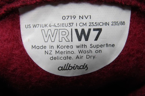 ALLBIRDS Women's WR Wool Runners Sneakers Top Laces Athletic Shoes Hot Pink Sz 7 - Picture 7 of 7