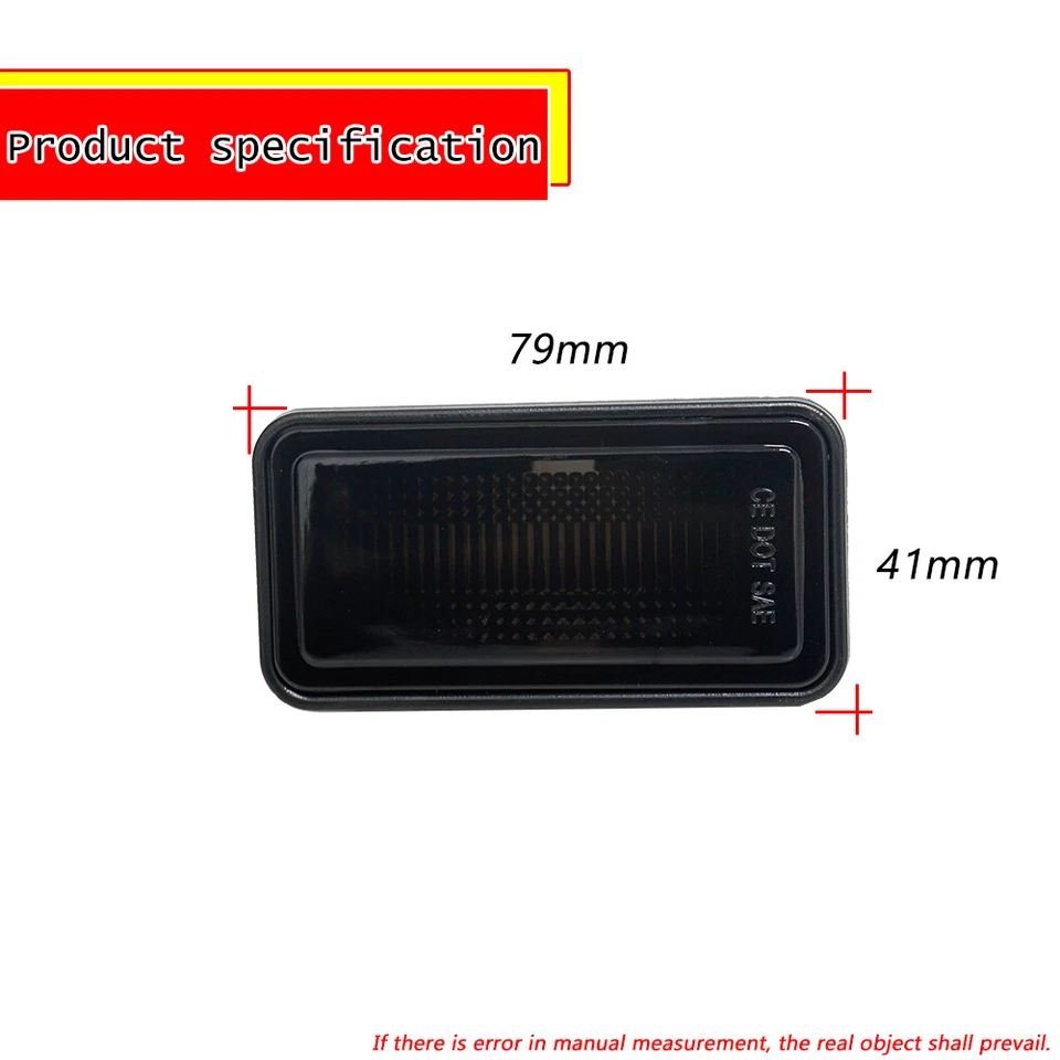 Lámparas marcadoras delanteras y traseras de humo para camioneta Chevrolet Bel Air C10 1968 Foto 4 de 4