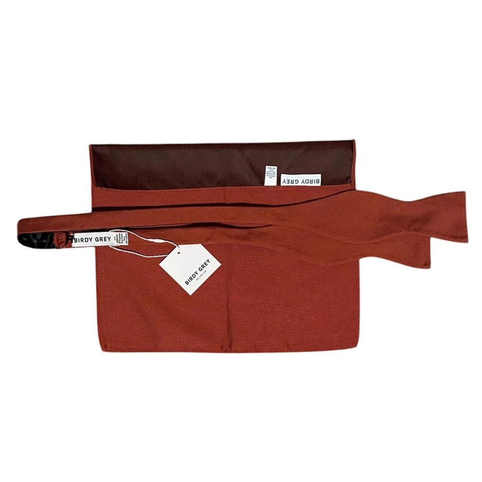 Birdy серый специи матовый галстук-бабочка и карман квадратный комплект новый с Ярлыками - Изображение 4 из 4