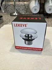 Lekeye Shower Drain Hair Catcher Bathtub Stopper Pop Up Chrome Finish Plug