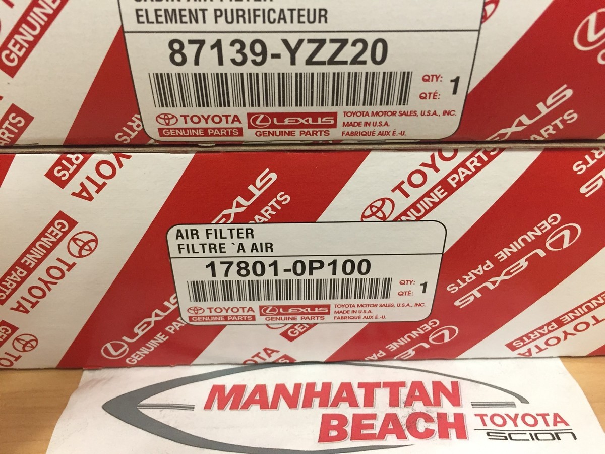 2014-2020 TOYOTA TUNDRA OEM GENUINE AIR & CABIN FILTERS SET | eBay