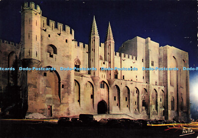 D170845 Avignon. Vaucluse. Palais des Papes la Nuit. Rella