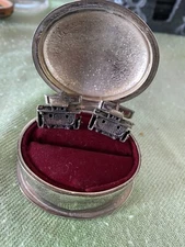 Railroad Train Car Pair Cufflinks CBS Channel 2 News Videographer