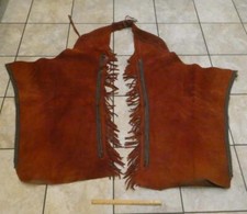 RARE Vintage Cowboy Suede Leather Chaps Clark Coats Western Americana Decor USA