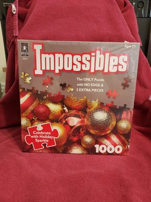 Bepuzzled Impossibles CELEBRATE WITH HOLIDAY SPARKLE 1000-Pc Puzzle Sealed 33414