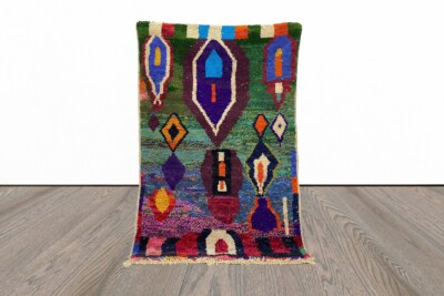Handmade Moroccan Berber abstract area rugs.