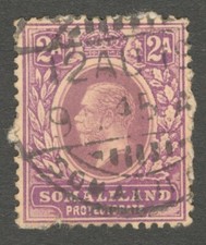 AOP Somaliland KGV 1912-19 2a dull purple & violet purple used SG 62a £50