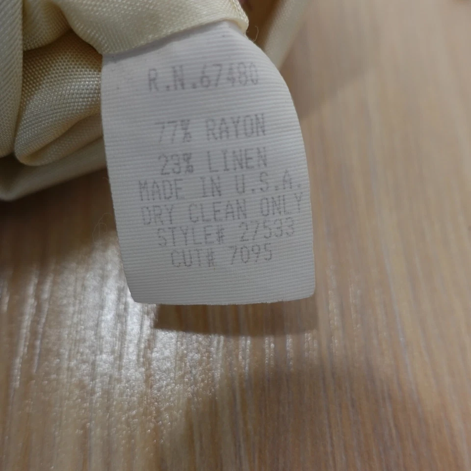 Blusa De Colección Saks Fifth Avenue 8 M Marrón Secretaria Azteca Arte Popular FUNCIONA EE. UU. Foto 4 de 4