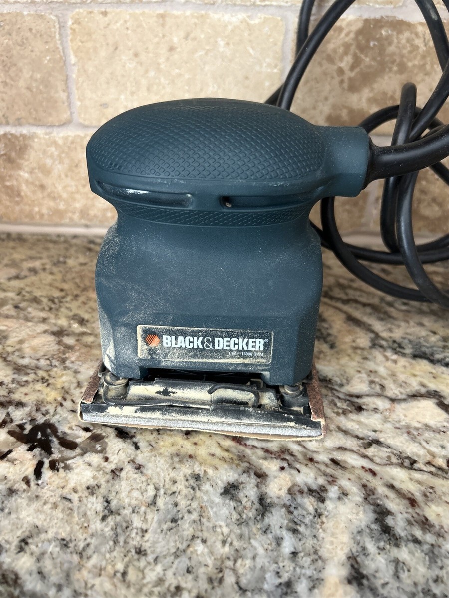 Vintage Black & Decker 1/4 Sheet Palm Grip Quick Finish Sander No
