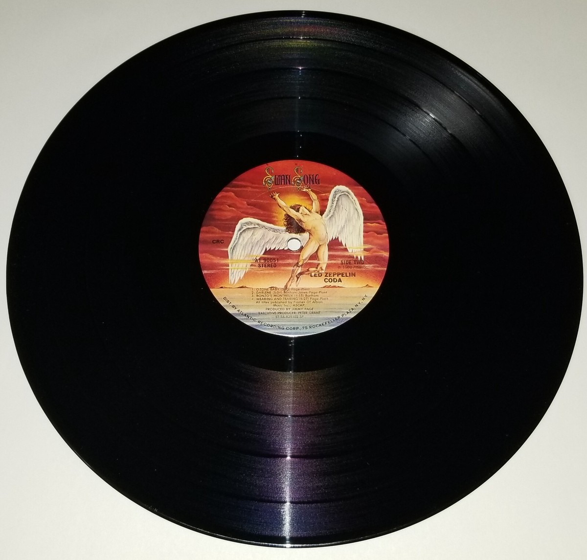 LED ZEPPELIN CODA LP SWAN SONG ATLANTIC RECORDS 82 PSYCH ROCK PROG