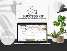 eBay Store and html Listing Template, Mobile/Tablet Optimized, FREE LOGO