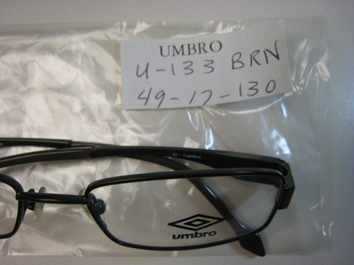 MARCO GAFAS UMBRO U133 MARRÓN 49-17-130 DEMO CON ESTUCHE AUTÉNTICO - Imagen 4 de 4