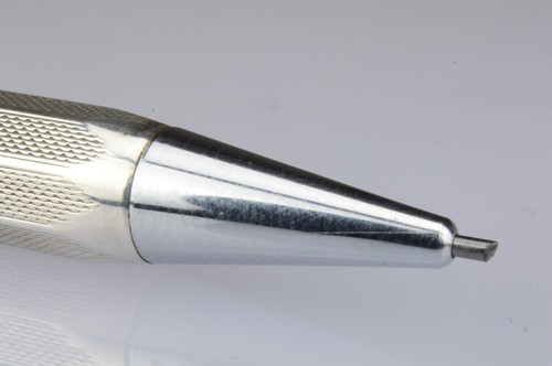 Montblanc "Pix" Matita a Pulsante 1,18mm Argento Massiccio 900/°°° Germany 1930s - Foto 18 di 24
