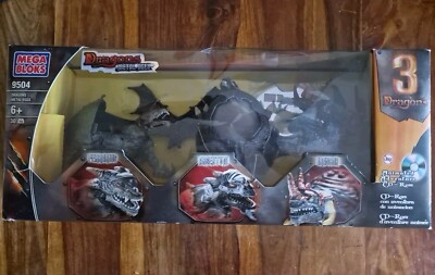 Mega Bloks Dragons Metal Ages: Dragons Metal Eggs. 3 Drachen 
