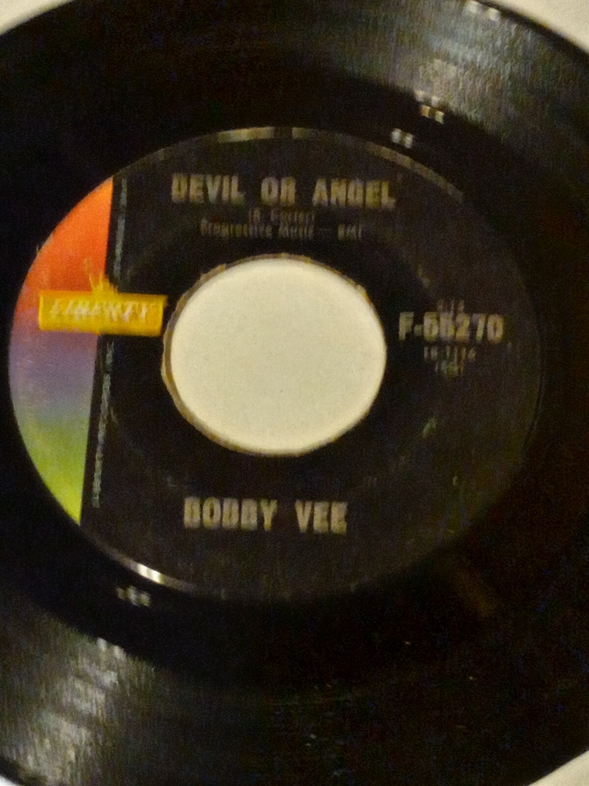Bobby Vee Devil Or Angel Since I Met You Baby Liberty F-55270 45 RPM Vinyl Record