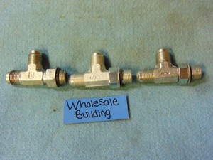 PARKER STRAIGHT THREAD RUN TEE 3/8" JIC 3/8" ORB (LOT OF 3)