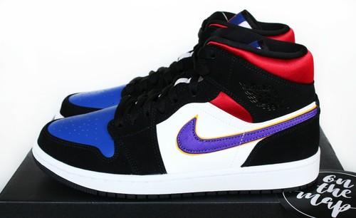 black blue purple jordans