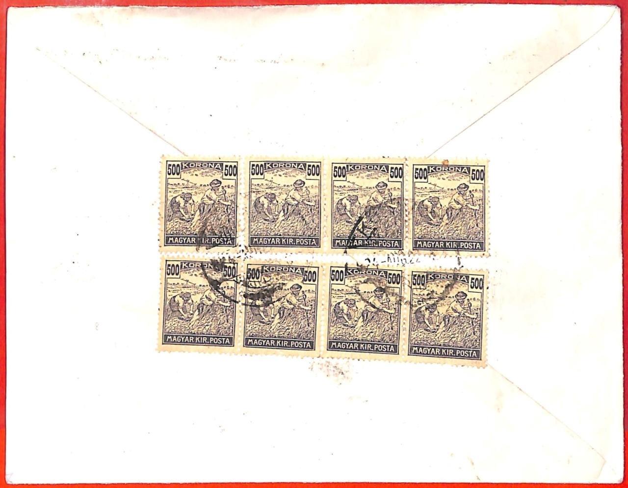 aa2051 HUNGARY Postal History Commercial COVER from KOSZEG 1924