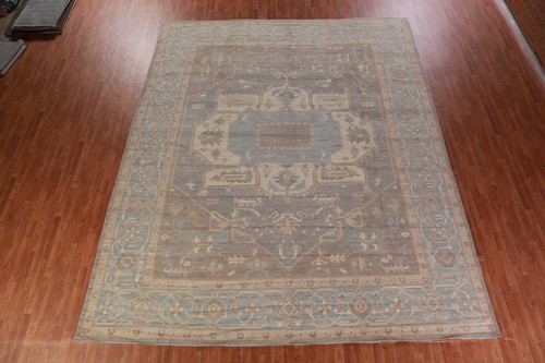 Vegetable Dye Oushak Turkish Palace Sized Rug 12x15 ft. Hand-knotted Wool Carpet - Picture 14 of 19