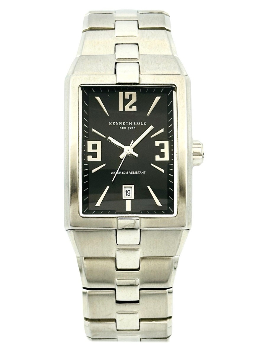 Kenneth Cole New York KC3512 Men's Curve Glass Case Stainless