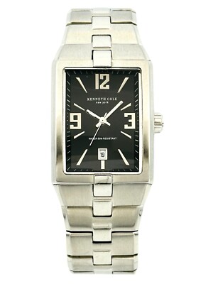 Kenneth Cole New York  KC3512 Men's Curve Glass Case  Stainless Bracelet Watch