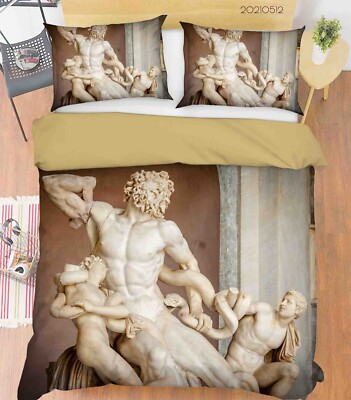 3D Statue Art Modern Quilt Cover Set Bettwäsche Sets Kissenbezüge