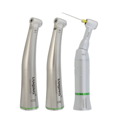 8:1 10:1 Endo Handpiece Endodontic Contra Angle TUL-8M LED Push Button Dentsply