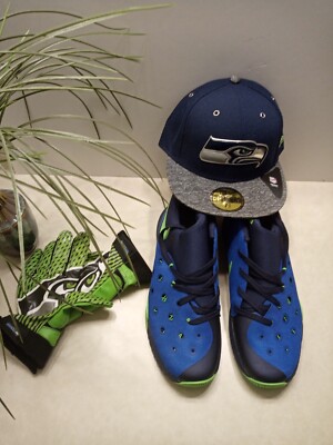 Nike Zoom Hyperquickness - (Seahawks) Blue & Green Sz12
