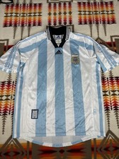 Argentina Adidas Soccer Futbol Jersey Kit 1998 Men s Sz L USA Rare See Descripti