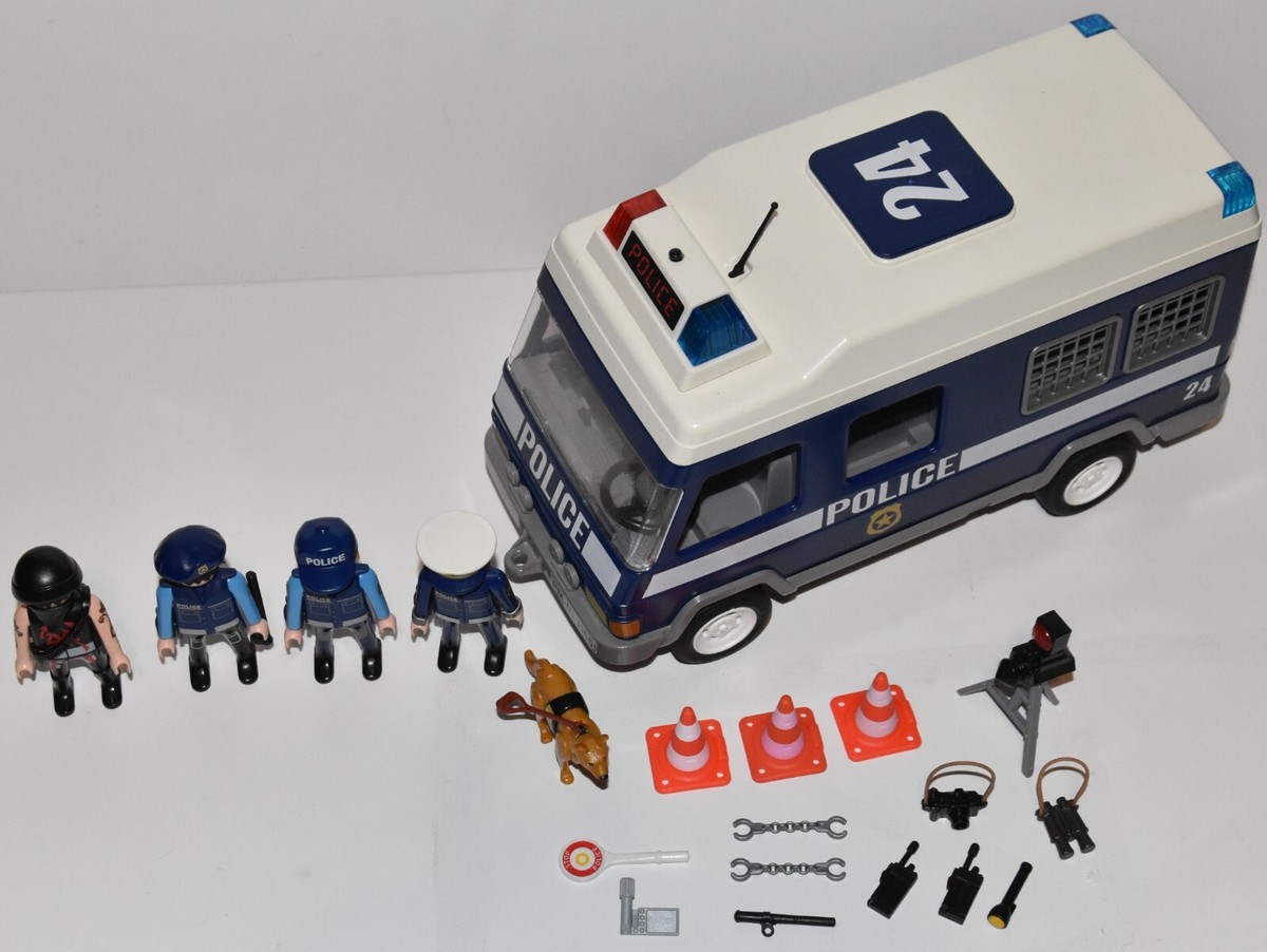 Playmobil Politiebus 3166 護送車 警察 Police Playmobil 3166 Police Van Intervention Team Truck Rescue