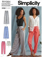 Simplicity R11064 Wide or Narrow Leg Pants, Cropped, or Shorts Sz 14-22 UC 8389