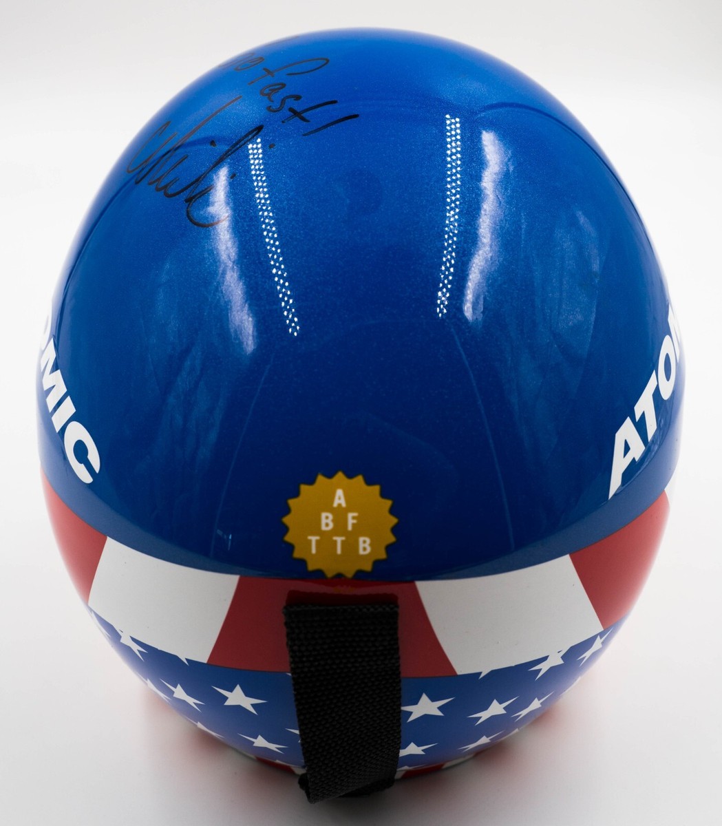 新品未使用 ATOMIC SL ヘルメット Mikaela Shiffrin Mikaela Shiffrin Atomic Race Helmet Redster Signed “Go Fast